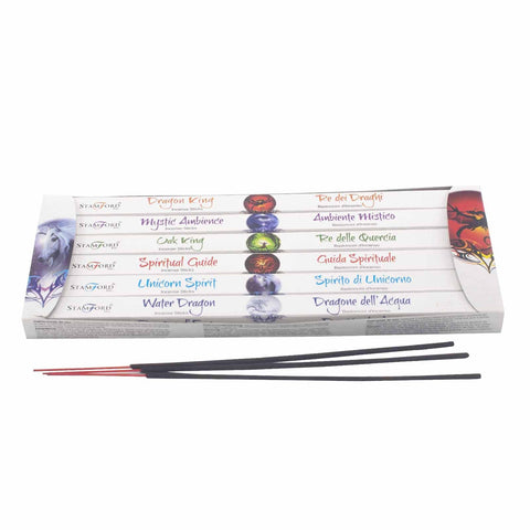 Stamford Incense Sticks Gift Set, Spiritual Variety, 6 Scents, 48 Sticks