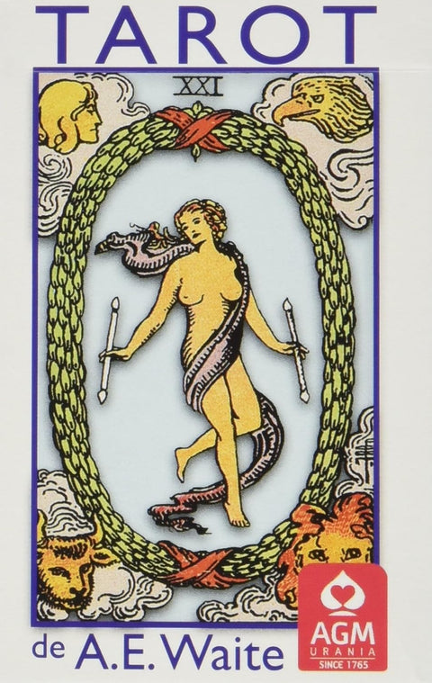 Tarot de A.E. Waite Pocket Blue Edition Portuguese AGM