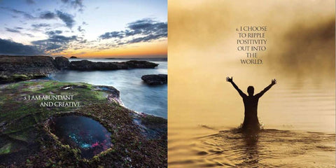 Earth Air Fire Water Book & 2 CD for meditation Blue Angel