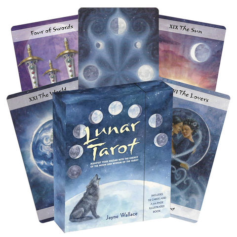 Lunar Tarot Cards Deck & Guidebook Manifest Your Dreams Cico Books Ccp27