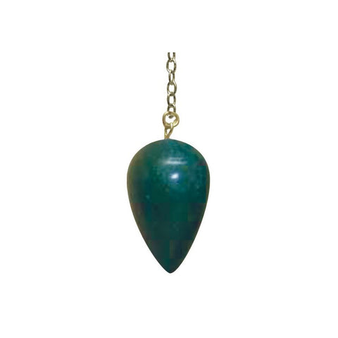 Classic Bloodstone Pendulum Lo Scarabeo Green Silver Chain Dowsing With Bag NEW