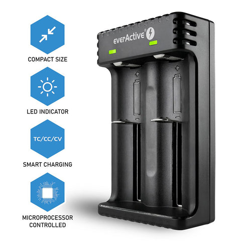 Everactive Smart Lithium Lc200 Charger Li-Ion 1000Ma Black NEW