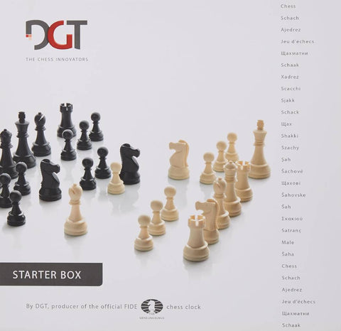 Chess Starter Box Brown (Pieces, Board & DGT1002) DGT