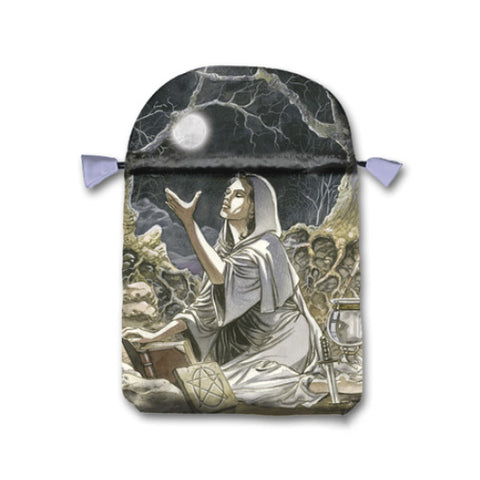 Pagan Moon Tarot Satin Bag Rose Printed Cards Lo Scarabeo 160X225 Mm NEW