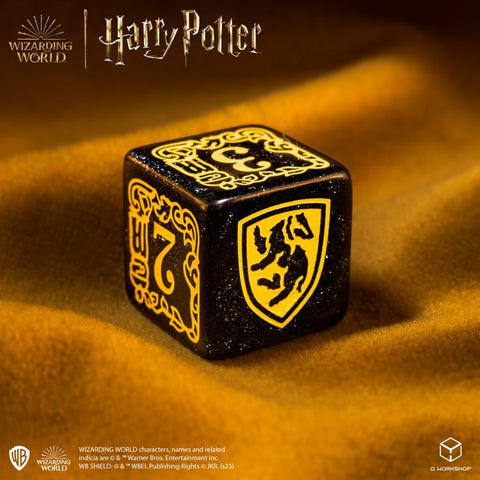 Harry Potter. Hufflepuff Modern Dice Set Black Role Games Q-Workshop NEW