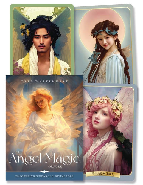 The Angel Magic Oracle Cards Deck Divine Blue Angel By Tess Whitehurst Amo23