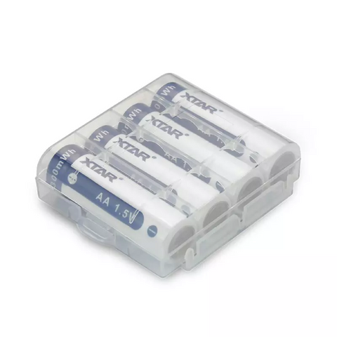4 Xtar Aa Rechargeable Li-Ion Batteries 3300Mwh 2000Mah Protected 1.5V & Box