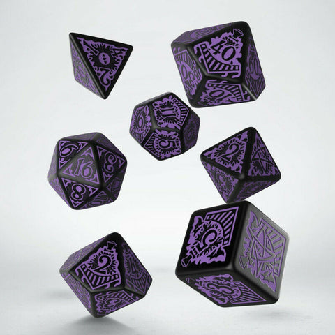 Cthulhu Orient Express Black And Purple Dice Set Playing Games Q-Workshop NEW