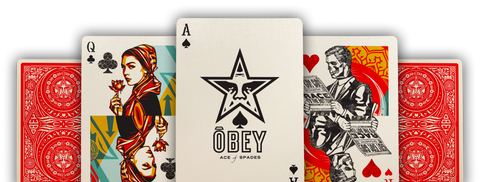 Obey Playing Cards Red Edition Theory11