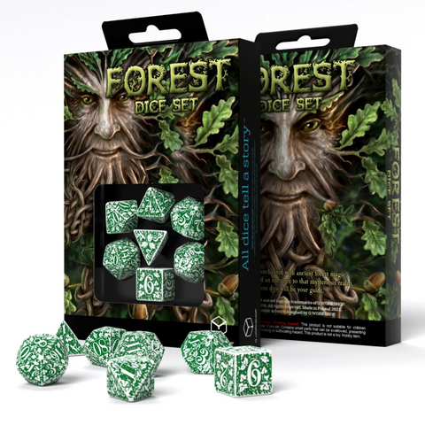 Forest Tundra Dice Set Green And White Story Role Playing Games Q-Workshop NEW