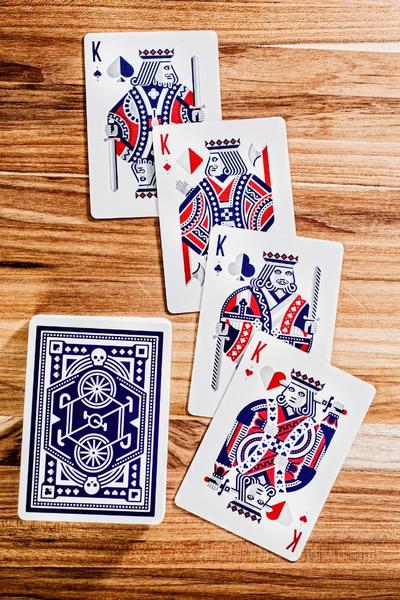 Dkng Blue Wheel Playing Cards Art Of Play Deck Magic Tricks Poker USa Collab NEW
