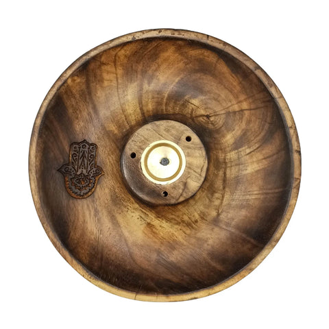 Incense Stick & Cone Burner Disc - Hamsa Ancient Wisdom
