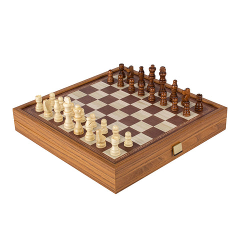 4-in-1 Classic Game Set: Chess, Backgammon, Ludo & Snakes