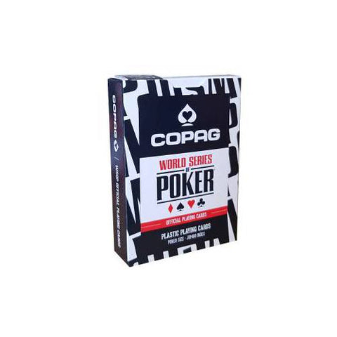 Copag Wsop Jumbo Index Single Plastic playing cards deck (black)
