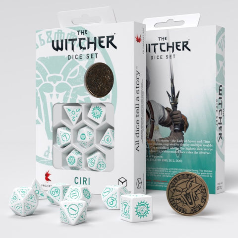 The Witcher Dice Set Ciri The Law Of Surprise Rpg Playing Games Q-Workshop NEW