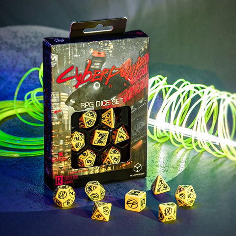 Cyberpunk Red Rpg Dice Set Danger Zoner Roleplaying Games Q-Workshop Dnd NEW
