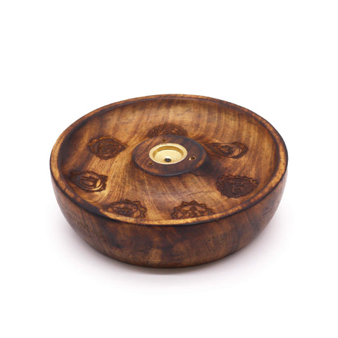 Incense Stick & Cone Burner Disc - 7 Chakra Ancient Wisdom