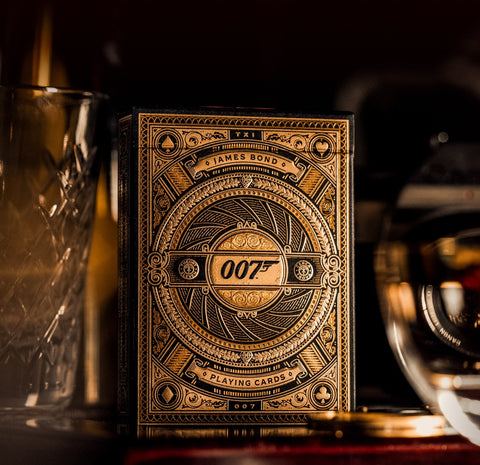 James Bond Agent 007 Playing Cards Theory11 Black Gold Poker Deck