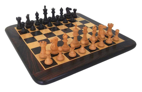 Italfama Mahogany Chess Set, Handcrafted Weighted Pieces, 38cm Board