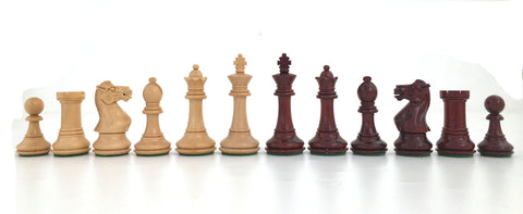 Italfama Mahogany Chess Set, Handcrafted Weighted Pieces, 38cm Board