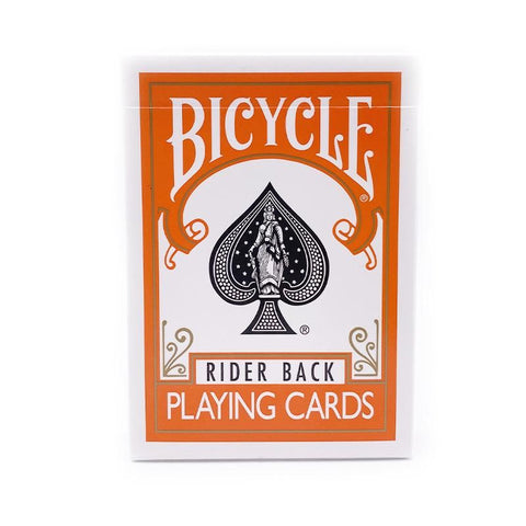 Bicycle Orange Playing Cards Deck Rider Back Magic Tricks Poker USa USpcc NEW