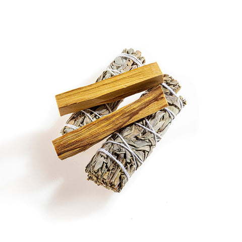 Smudge Stick - White Sage & Palo Santo Spiritually Wand By Ancient Wisdom NEW