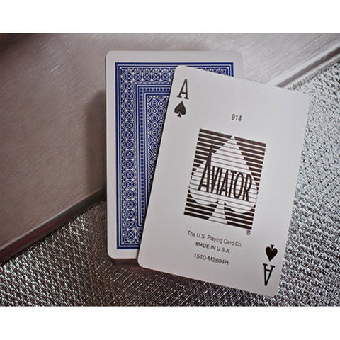 Aviator Jumbo Index Blue Deck Poker Playing Cards Magic Tricks USPCC USA