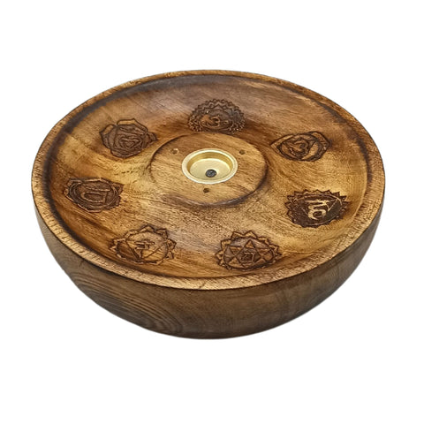 Incense Stick & Cone Burner Disc - 7 Chakra Ancient Wisdom