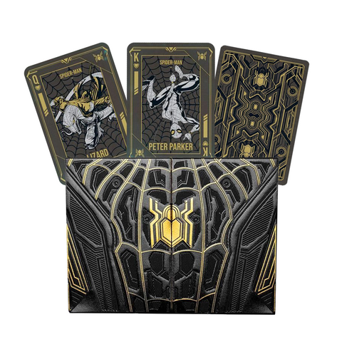 Spider-Man Black & Gold Playing Cards Deck Taiwan Playing Card Company Dif15