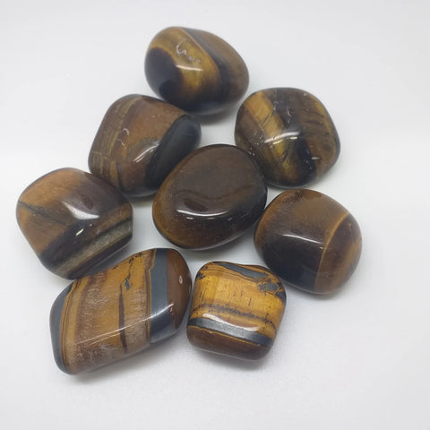 Natural Tiger Eye Stones Tumble Crystals 500 Grams Pack Lo Scarabeo Brown NEW