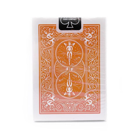 Bicycle Orange Playing Cards Deck Rider Back Magic Tricks Poker USa USpcc NEW