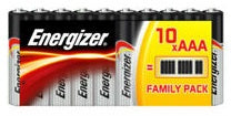 10 Energizer Aaa Alkaline Power Batteries Lr03 1.5V Micro Mn2400 Am4 E92 NEW