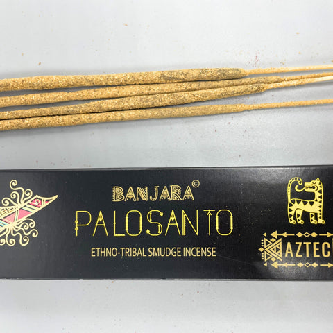 Banjara Palo Santo Tribal Smudge Incense Sticks, 10 Pack, Made in Nepal