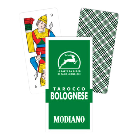 Tarocco Bolognese Playing Cards Tarot Deck Modiano Magic Table Games Green NEW