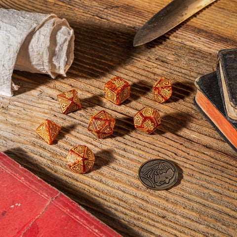 The Witcher Dice Set Vesemir The Wise Witcher Role Playing Games Q-Workshop NEW