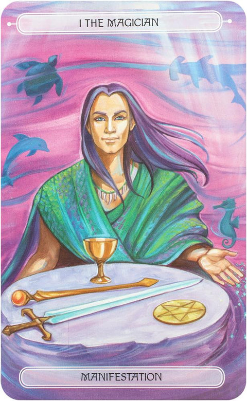 Oceanic Tarot Cards & Illustrated Book Cico Books By Jayne Wallace Ocean NEW