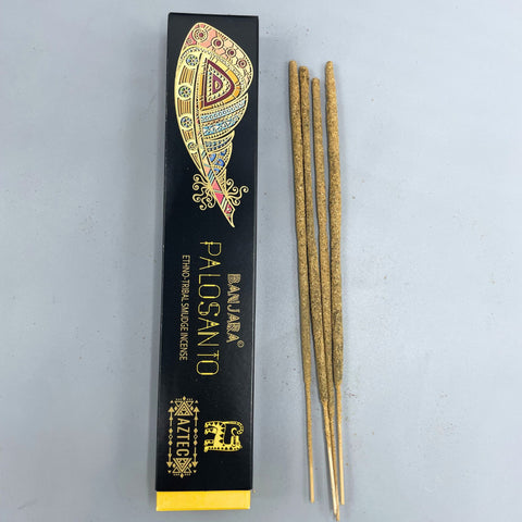 Banjara Palo Santo Tribal Smudge Incense Sticks, 10 Pack, Made in Nepal