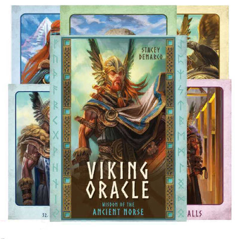 Viking Oracle Deck Cards & Guidebook Stacey Demarco Esoteric Telling Blue Angel