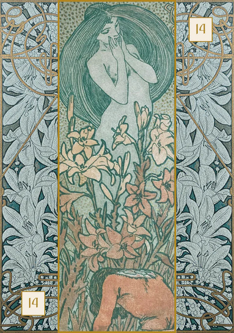 Alfons Maria Mucha Oracle Cards Deck & Instruction Lo Scarabeo Esoteric NEW