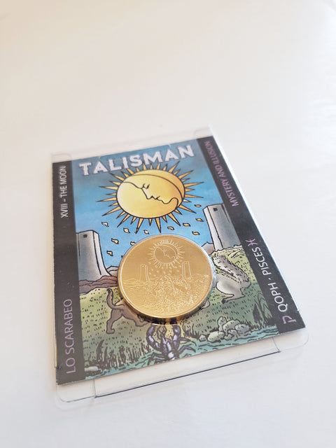 Tarot Talisman The Moon Xviii Mystery And Illusion Pisces Qoph Lo Scarabeo Ttc18