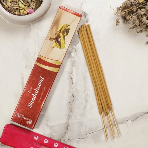 Vedic Sandalwood Natural Incense Sticks 15 Grams India Aromatika Vedic-07