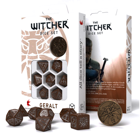 The Witcher Dice Set Geralt Roachs Companion Rpg Playing Games Q-Workshop NEW