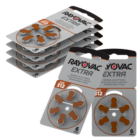 * Order in Bulk * Rayovac Extra Advanced 312 Batteries PR41 - Zinc Air
