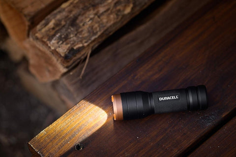 Duracell 250 Lumens Aluminum Flashlight + 3 Aaa Batteries Included Compact