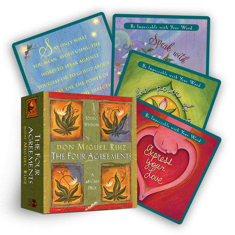 The Four Agreements Cards Don Miguel Ruiz Transformation Oracle Hay House NEW
