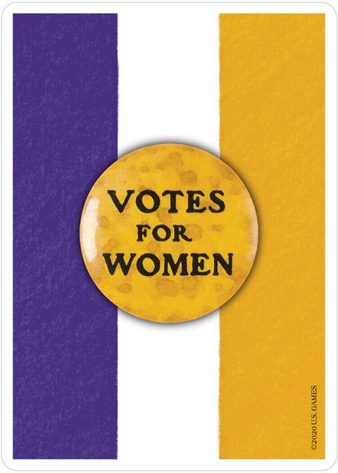 Womens Suffrage Playing Cards Deck Booklet Illustrated US Games Women'S Blue NEW