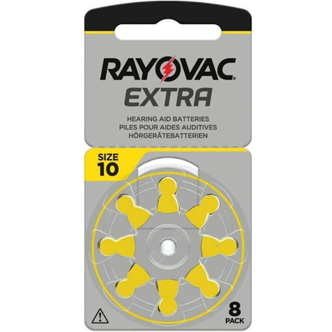 8x Rayovac Extra Size 10 Hearing Aid Batteries PR70 8BL 1.45V Zinc Air
