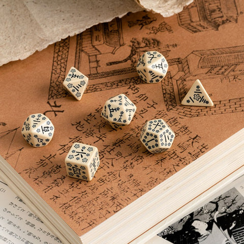 Japanese Last Words Stone Dice Set Role Playing Games Q-Workshop Dnd Rpg NEW