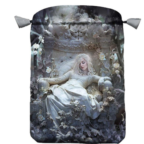 La Nuit Tarot Satin Bag Black Printed Cards Lo Scarabeo 160X225 Mm NEW