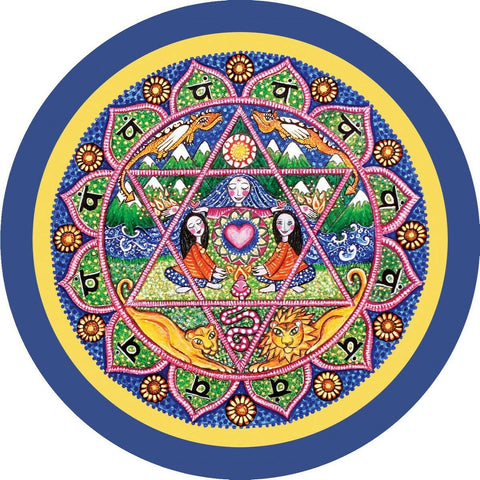 Mandala Healing Oracle Cards Deck Blue Angel Esoteric Journey To Your Heart NEW